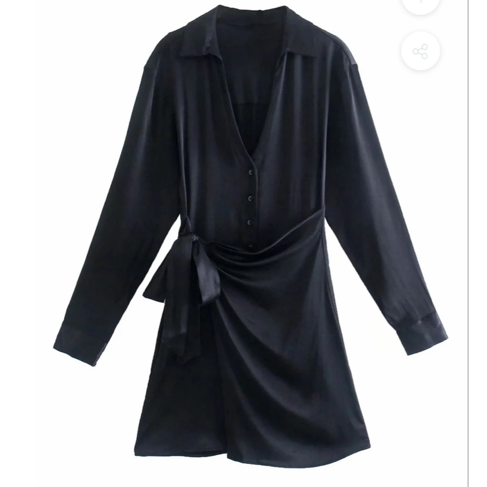 Goodnight Macaroon Silky Wrap Dress